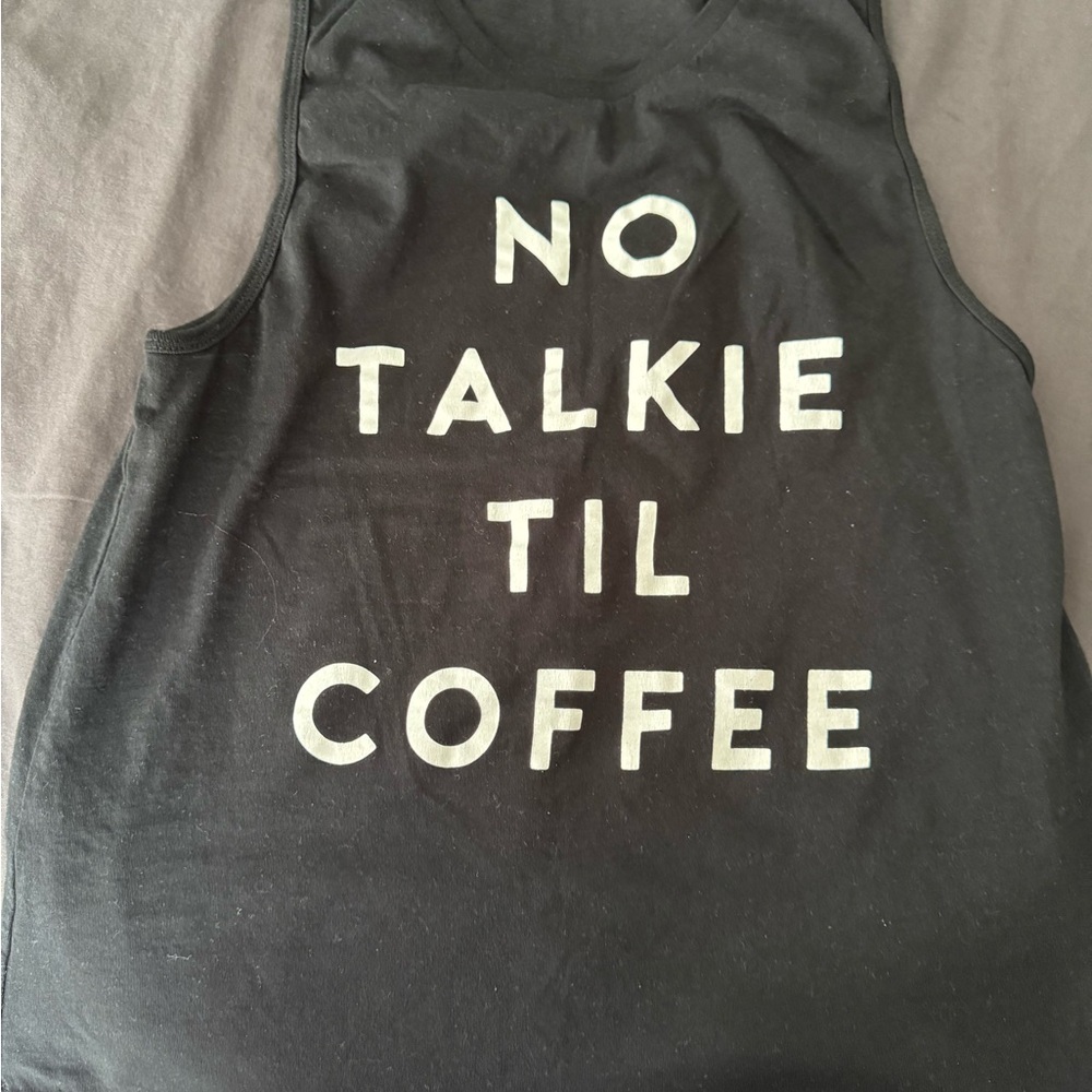 Black Graphic Tank Top